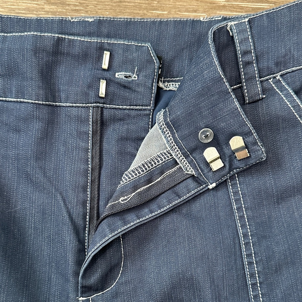 NY& Company Super Wide Leg Women's Jeans in Dark Blue - Picture 5 of 12